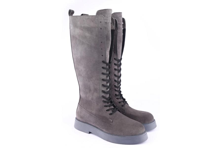 D.moro Shoes Women Suede Leather BOOTS For Winter: 545L Grey (Wholesale)