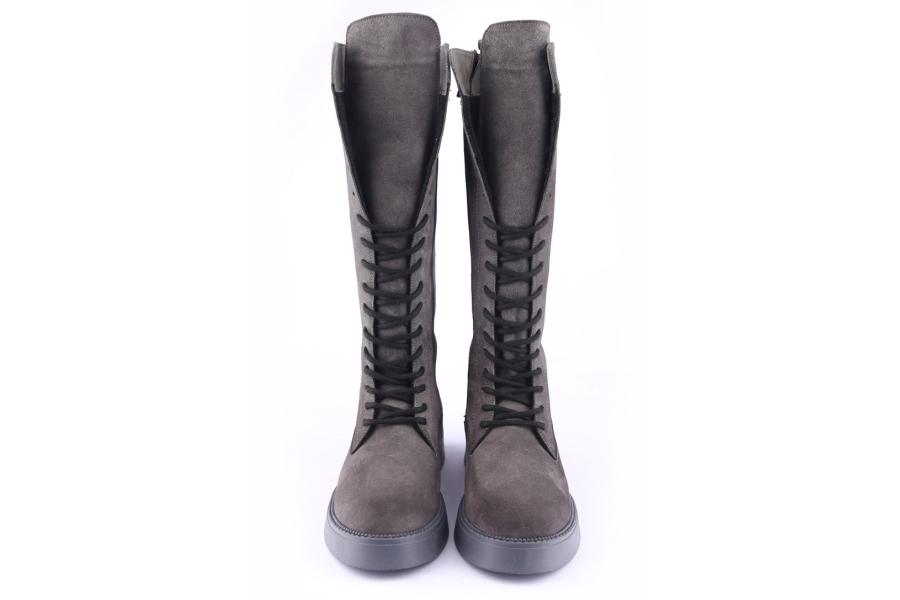 D.moro Shoes Women Suede Leather BOOTS For Winter: 545L Grey (Wholesale)
