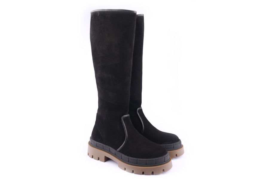 D.moro Shoes Women Suede Leather BOOTS For Winter: 559E Black (Wholesale)