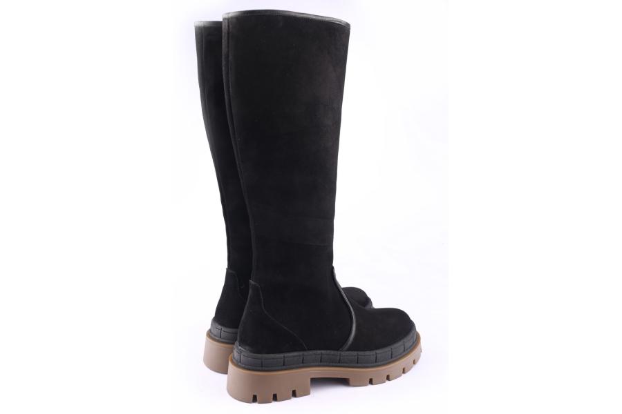 D.moro Shoes Women Suede Leather BOOTS For Winter: 559E Black (Wholesale)