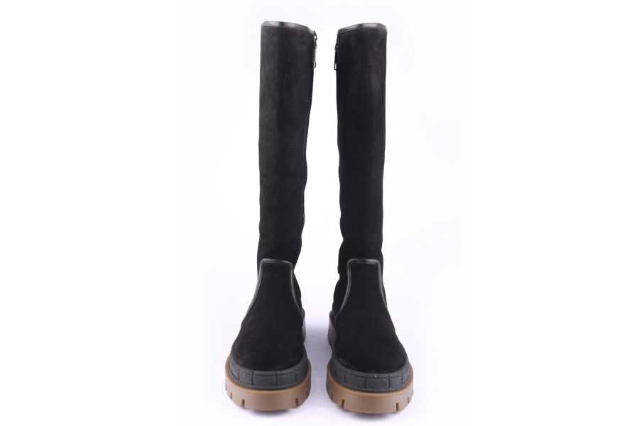 D.moro Shoes Women Suede Leather BOOTS For Winter: 559E Black (Wholesale)