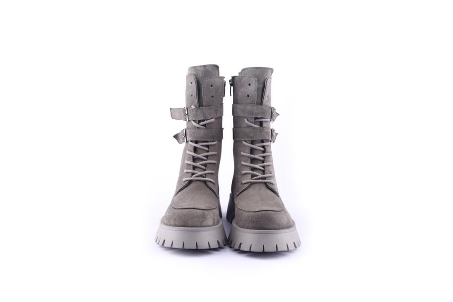 D.moro Shoes Women Suede Leather BOOTS For Winter: 652A Grey (Wholesale)