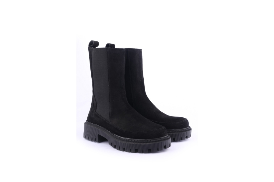 D.moro Shoes Women Suede Leather BOOTS For Winter: 657C Black (Wholesale)