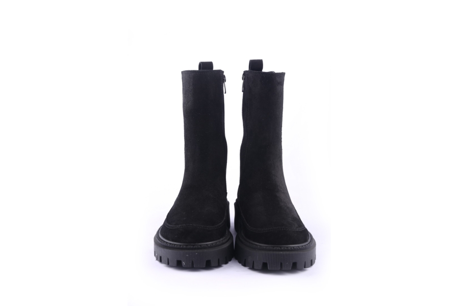 D.moro Shoes Women Suede Leather BOOTS For Winter: 657C Black (Wholesale)