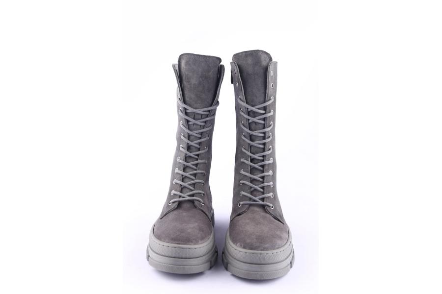 D.moro Shoes Women Suede Leather BOOTS For Winter: SEUL1 Grey (Wholesale)