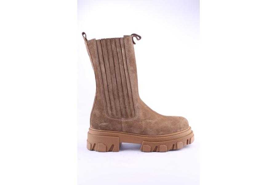 d.moro shoes Women Suede Leather BOOTS for Winter: Z-1300 Tan (Wholesale)