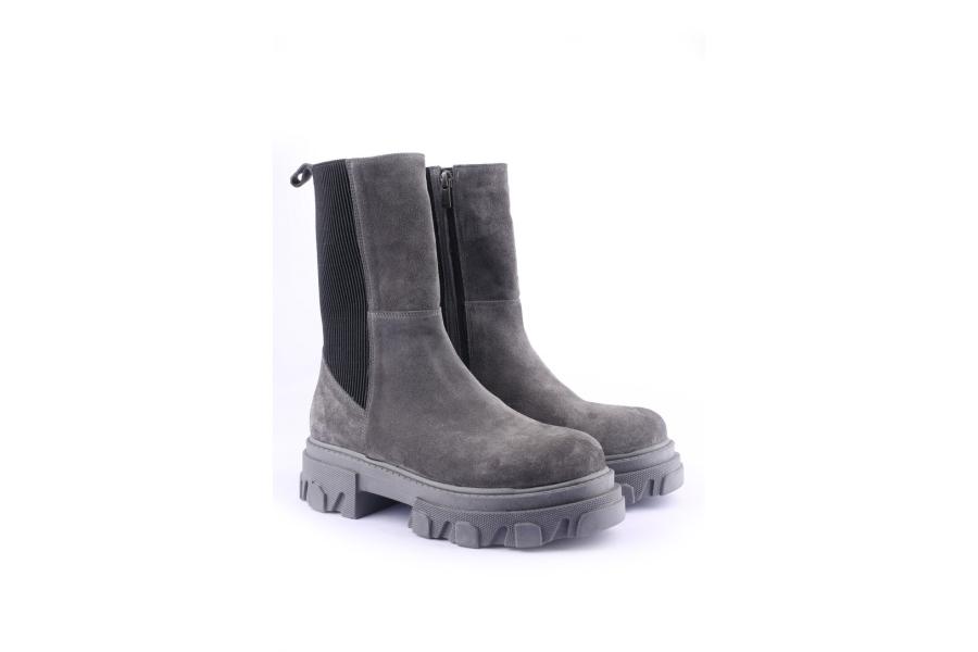 D.moro Shoes Women Suede Leather BOOTS For Winter: Z-1301 Grey (Wholesale)