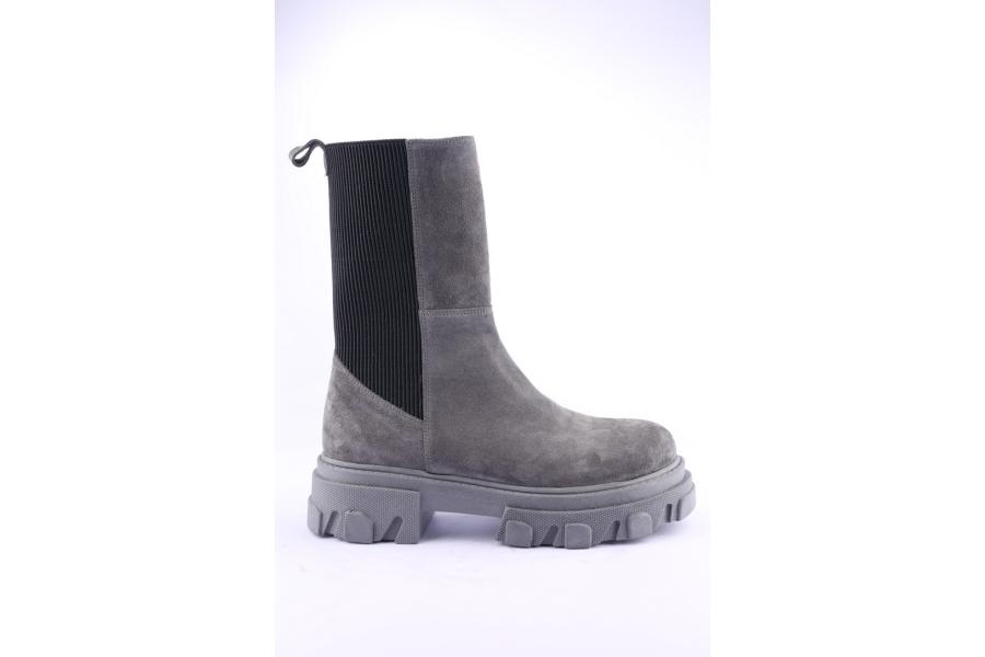d.moro shoes Women Suede Leather BOOTS for Winter: Z-1301 Grey (Wholesale)