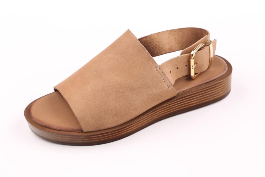 d.moro shoes Women Suede Leather Sandals for summer: S-10257 Camel Suede Leather (Wholesale)
