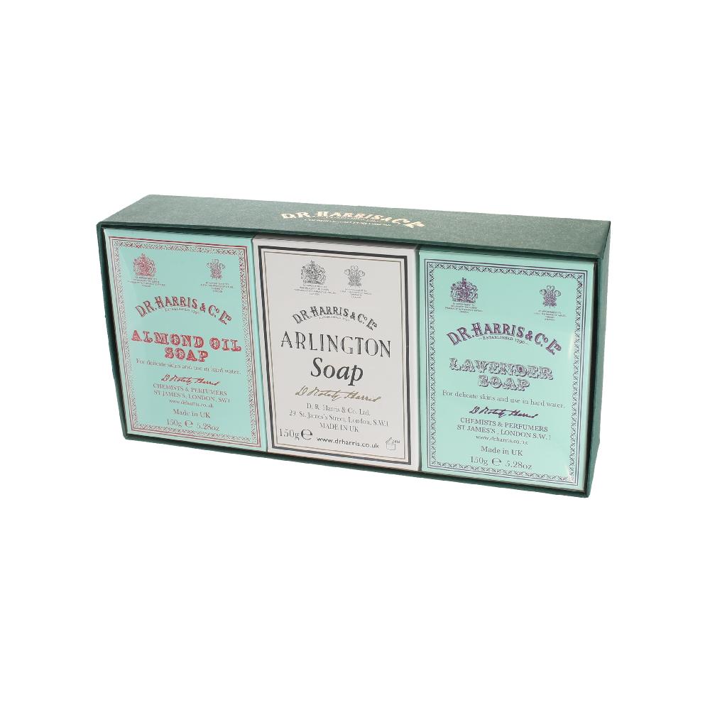 d.r. harris & co. Almond Arlington and Lavender- Bath Soap Trio