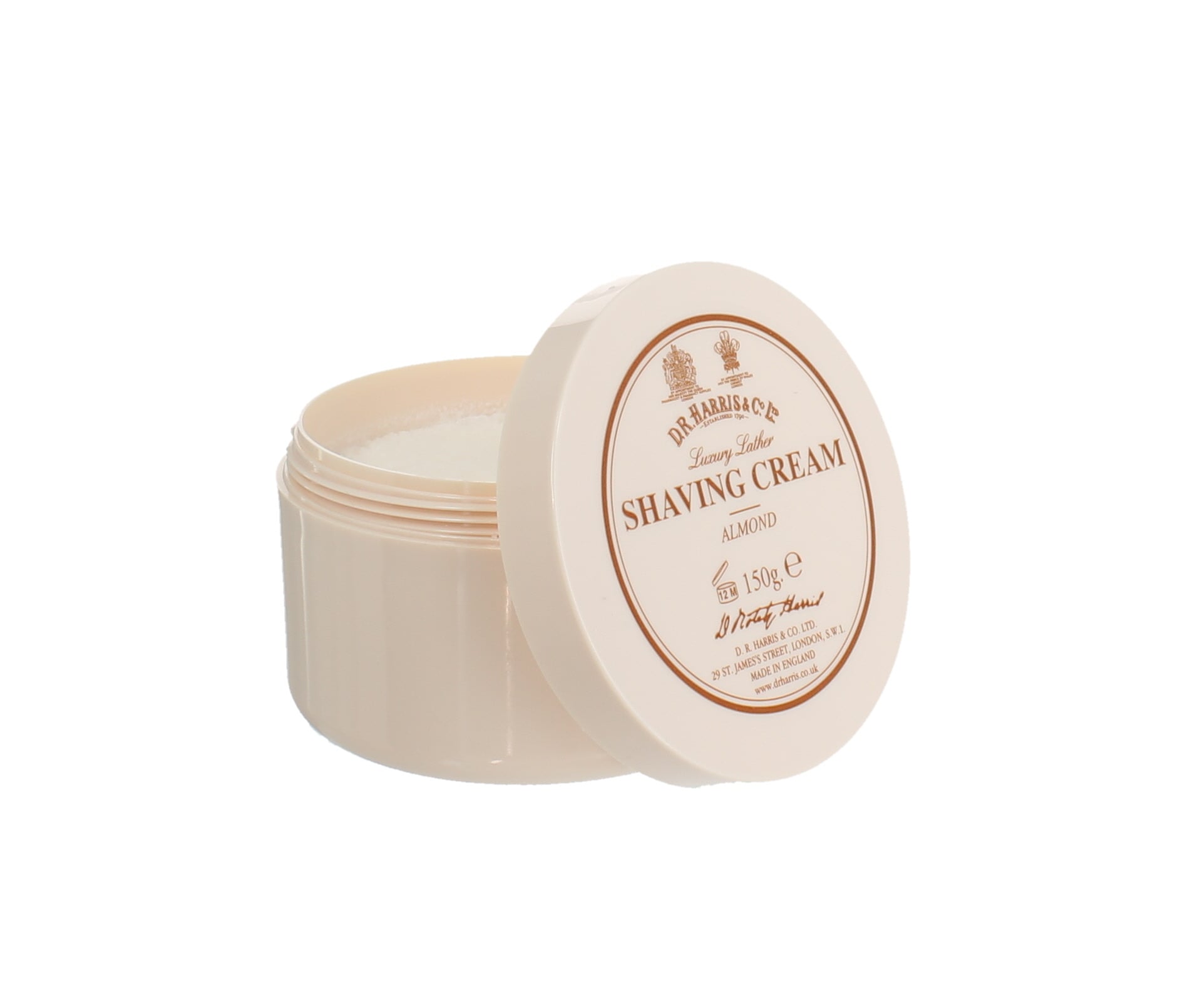 d.r. harris & co. Almond Luxury Lather Shaving Cream – Bowl 150g