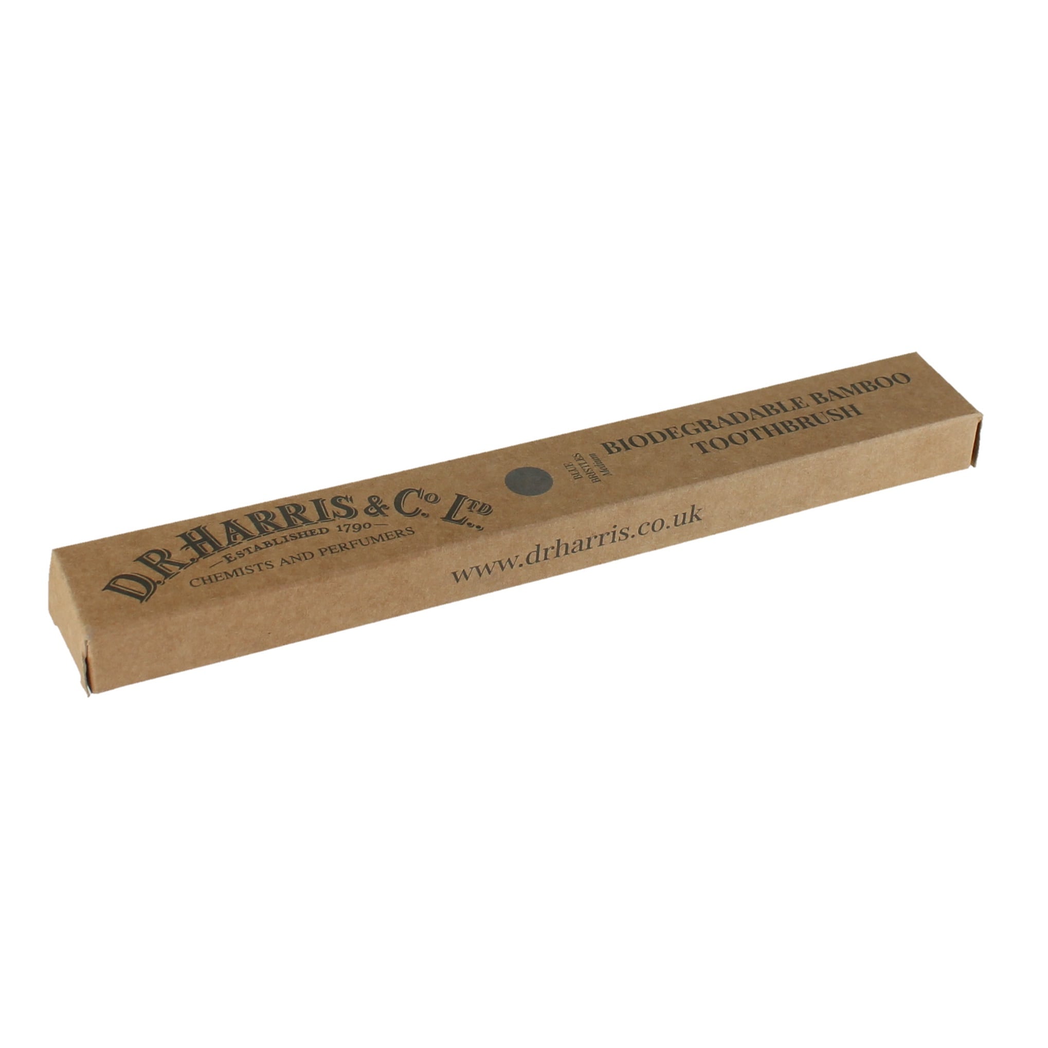 D.r. Harris & Co. Blue Bristle Biodegradable Bamboo Toothbrush