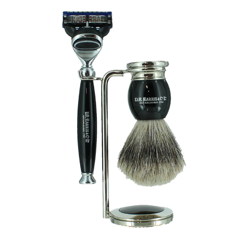 d.r. harris & co. 3 – Piece Shaving Set – Ebony – Fusion