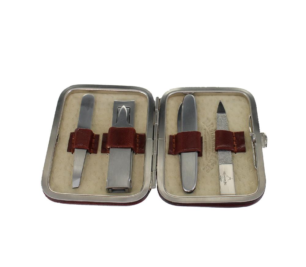 d.r. harris & co. 4 Piece Brown Mini Manicure Set