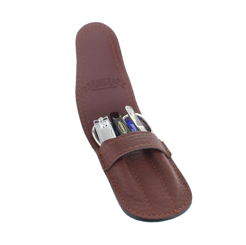 d.r. harris & co. 4 Piece Havana Flap Manicure Set