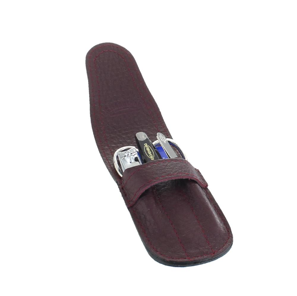 d.r. harris & co. 4 Piece Marsala Flap Manicure Set