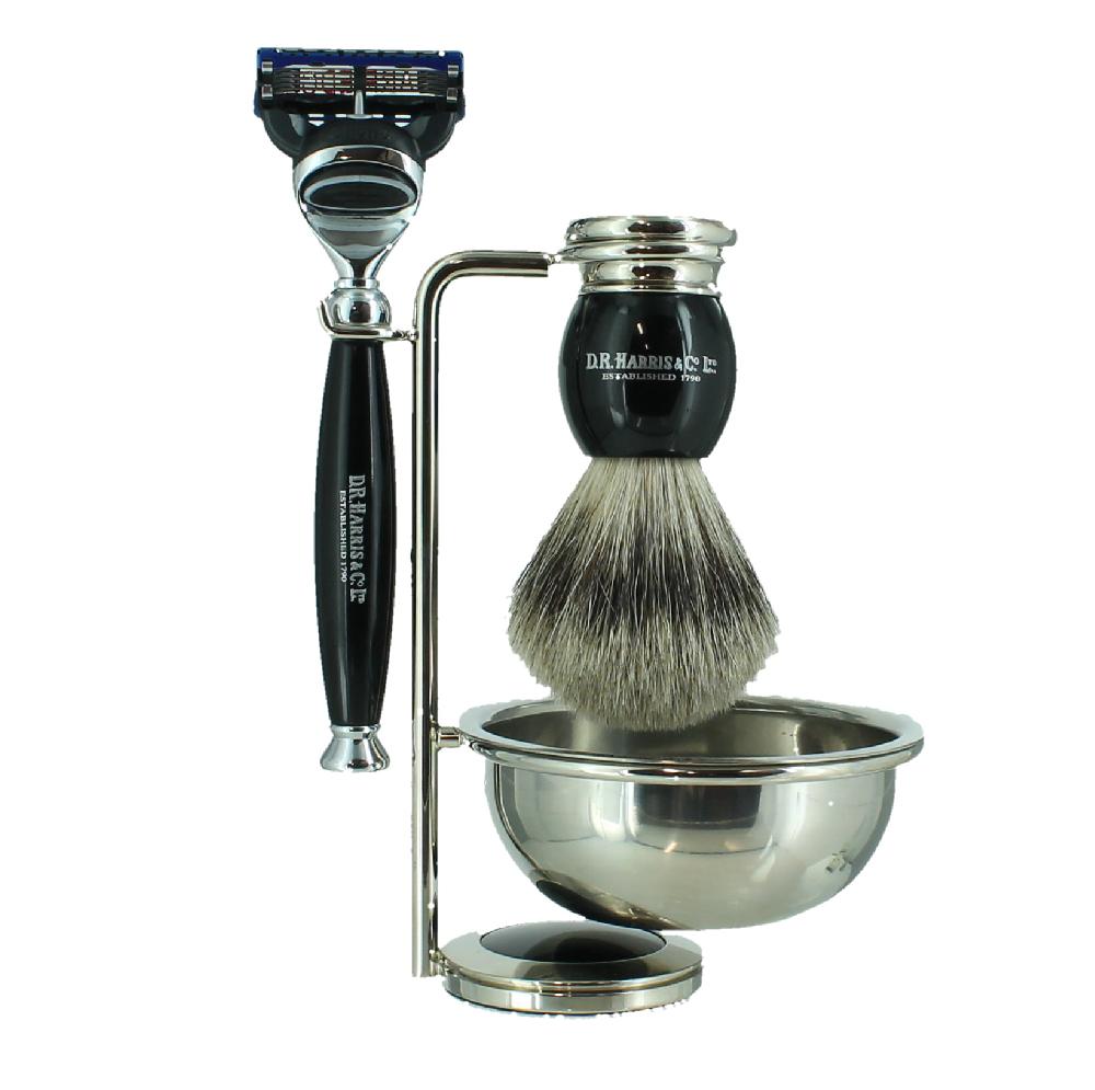 d.r. harris & co. 4 – Piece Shaving Set – Ebony – Fusion