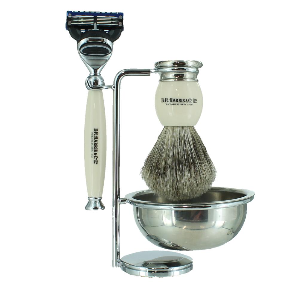 d.r. harris & co. 4-Piece Shaving Set – Ivory – Fusion