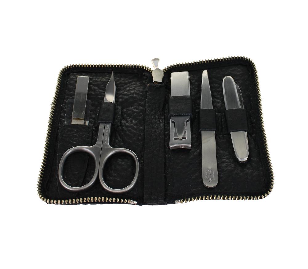 d.r. harris & co. 5 Piece Black Zip Up Manicure Set