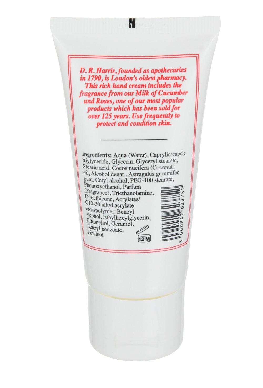 D.r. Harris & Co. Cucumber And Roses Hand Cream