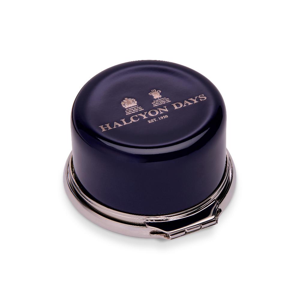 D.r. Harris & Co. Drugs Blue Enamel Pill Box Circular