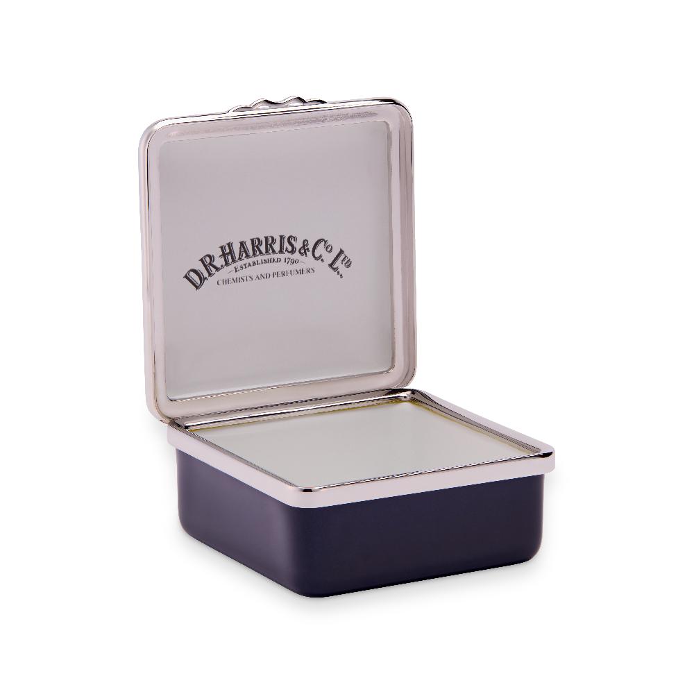 D.r. Harris & Co. Drugs Blue Enamel Pill Box Square