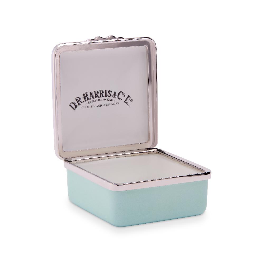 D.r. Harris & Co. Drugs Celadon Enamel Pill Box Square