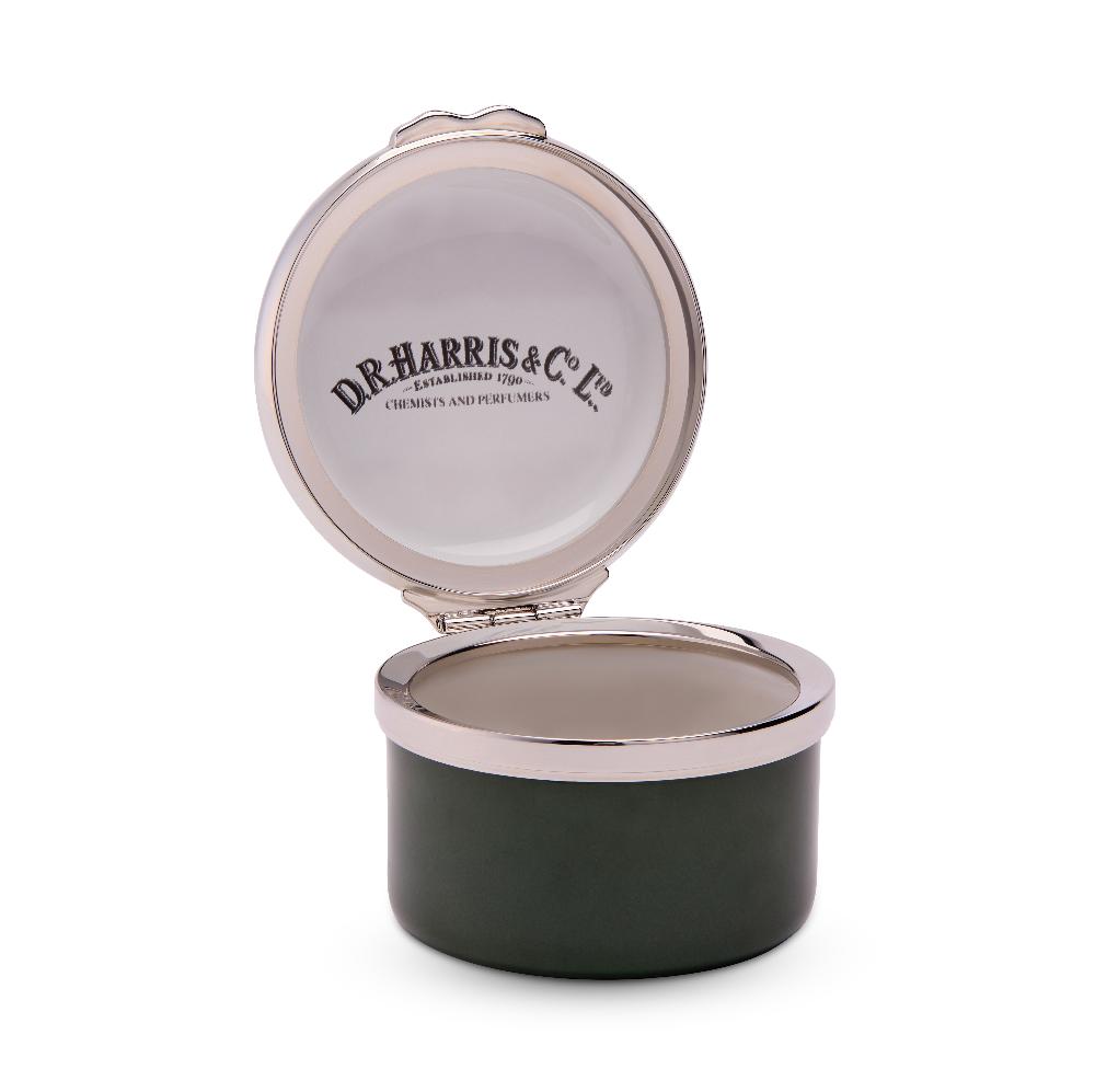 D.r. Harris & Co. Drugs Green Enamel Pill Box Circular