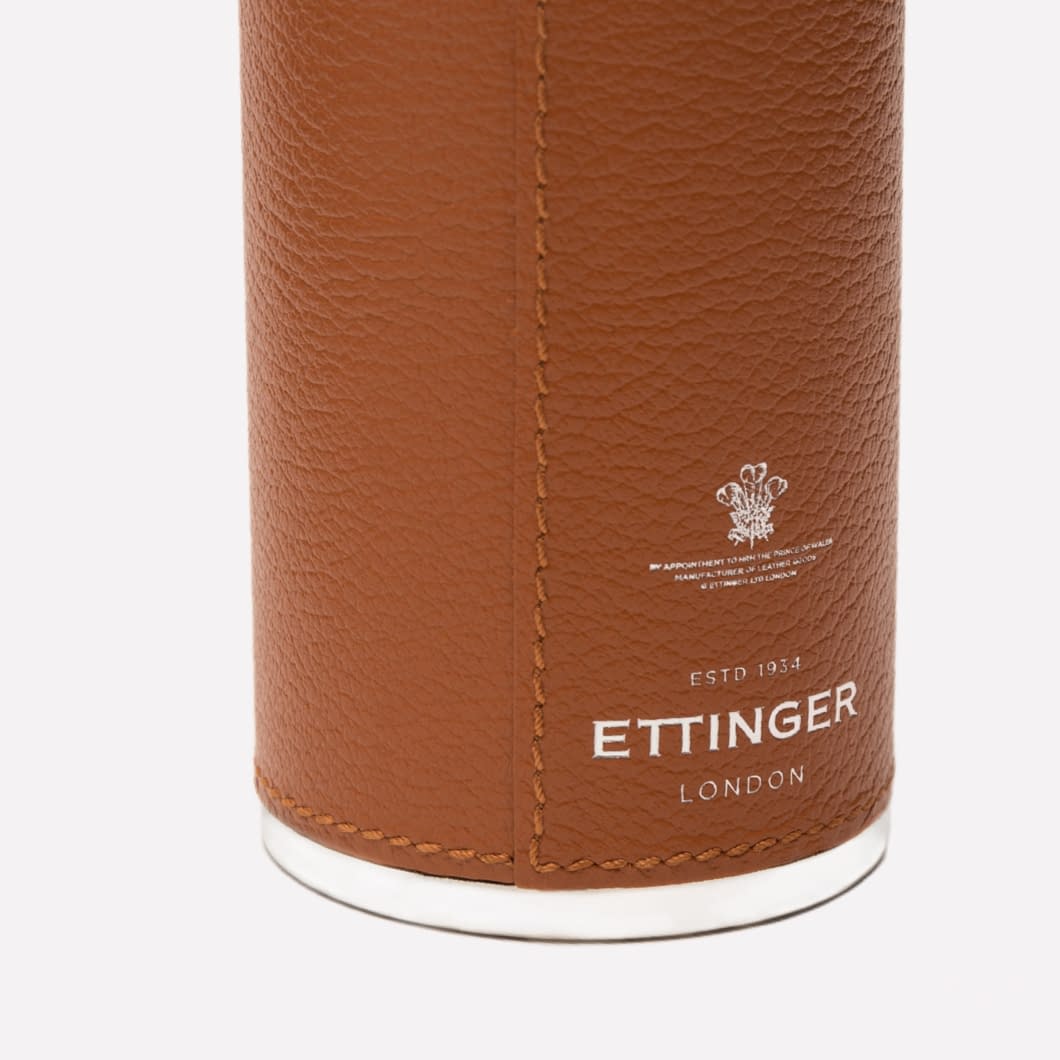 D.r. Harris & Co. Ettinger 8oz Hunter Flask- Capra Tan