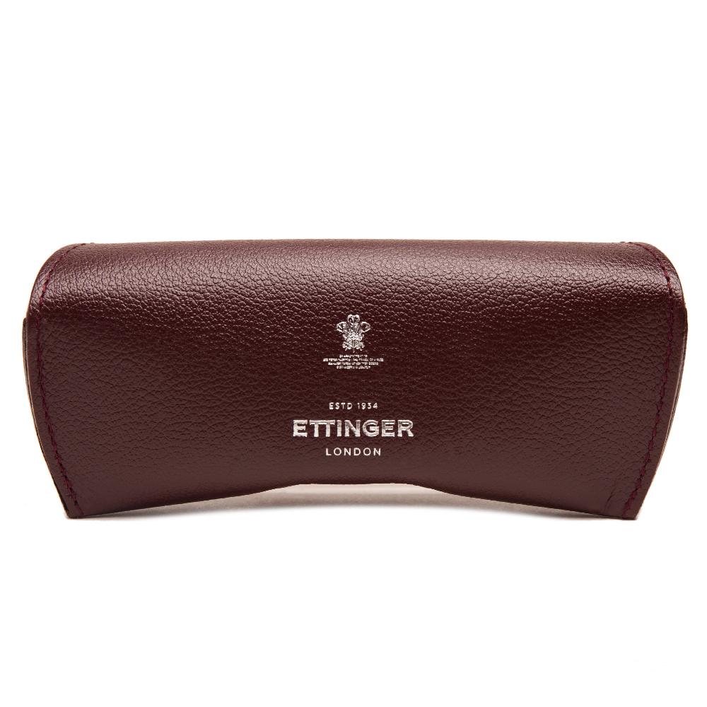 D.r. Harris & Co. Ettinger Capra Glasses Case- Bordeaux
