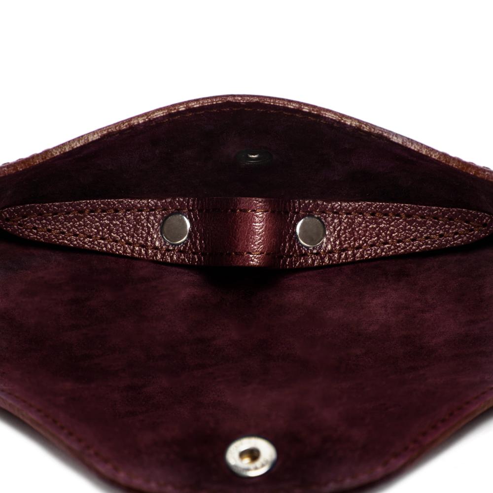 D.r. Harris & Co. Ettinger Capra Glasses Case- Bordeaux