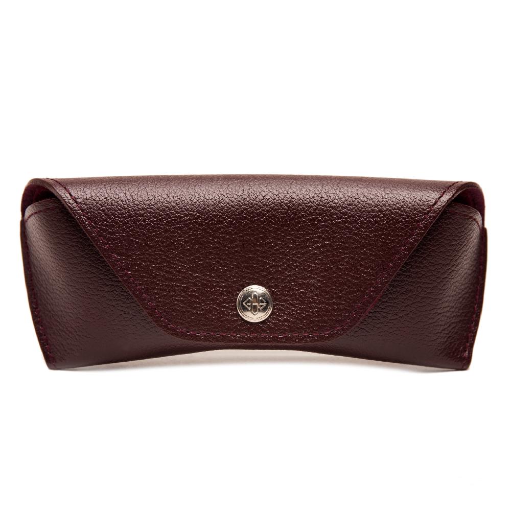 d.r. harris & co. Ettinger Capra Glasses Case- Bordeaux