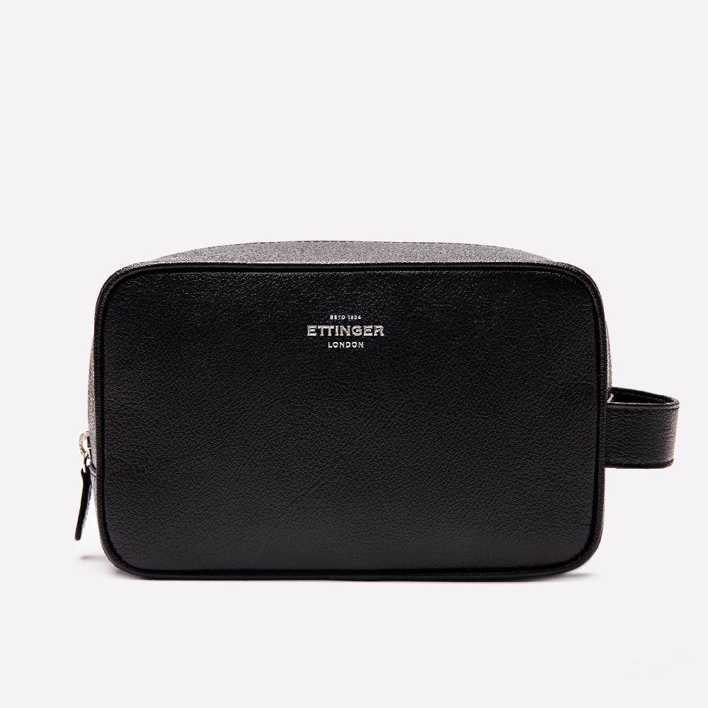d.r. harris & co. Ettinger Capra Wash Bag – Black