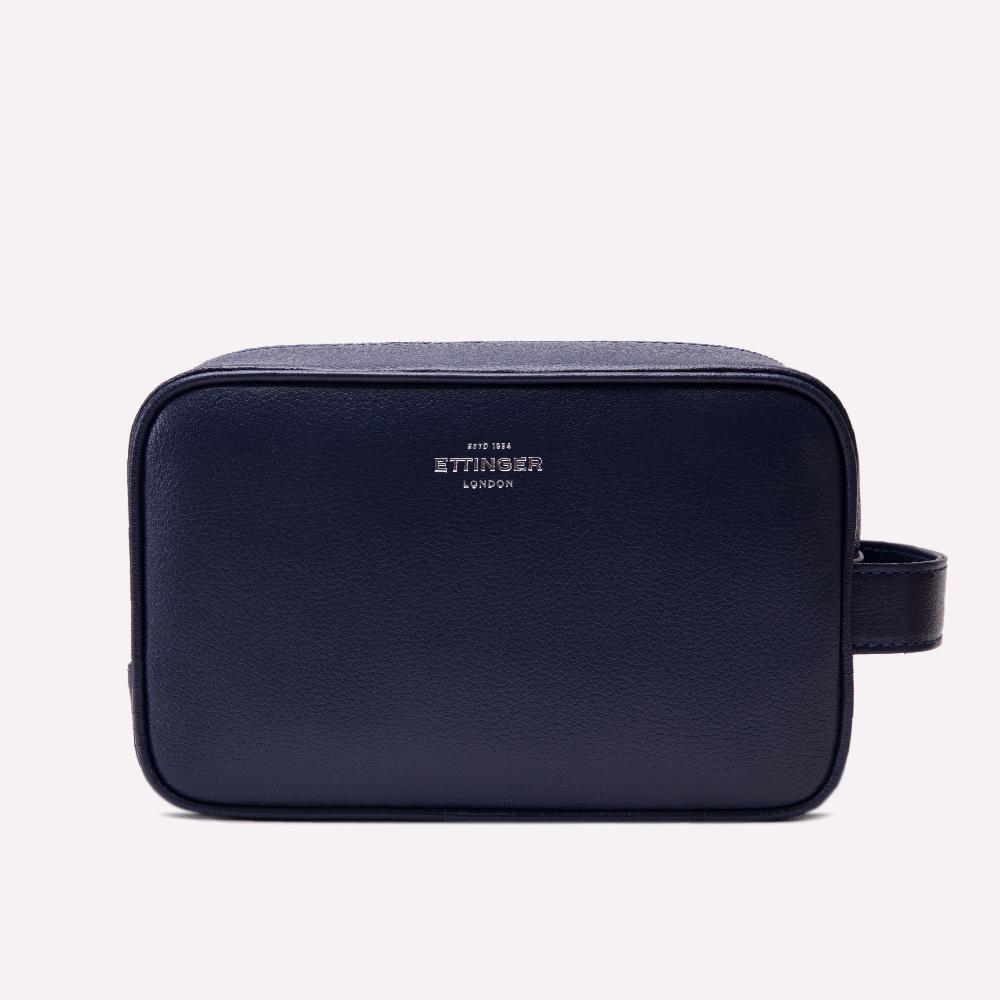 d.r. harris & co. Ettinger Capra Wash Bag – Marine Blue