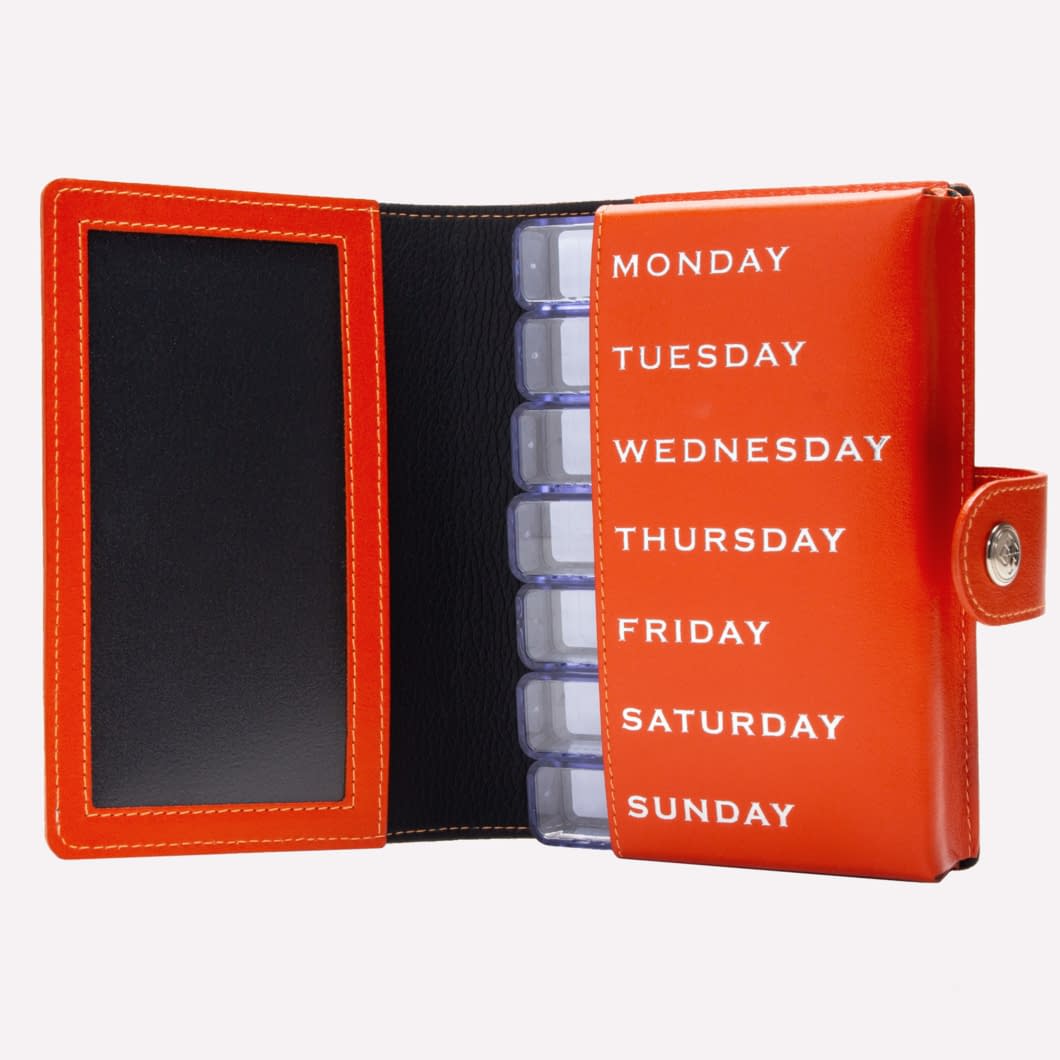 D.r. Harris & Co. Ettinger Pill Case – Sterling Orange