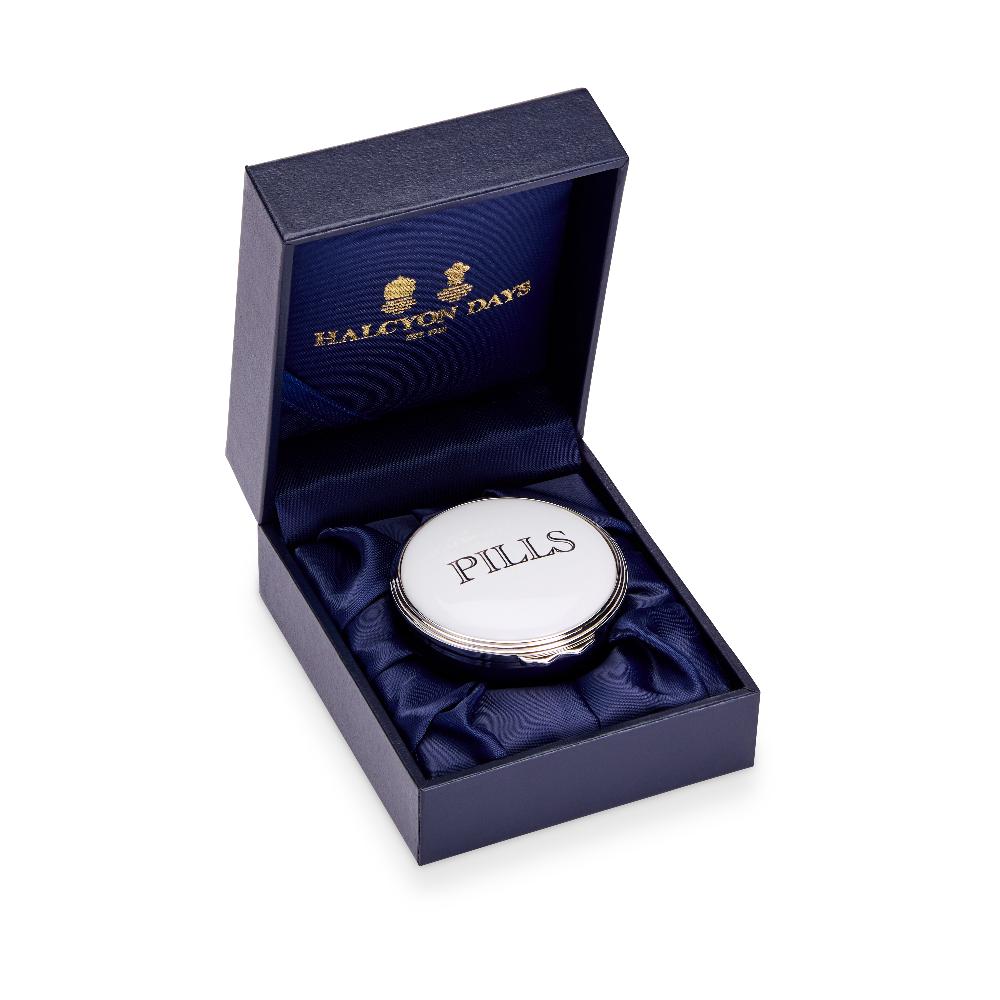 D.r. Harris & Co. Pills Blue Enamel Pill Box Circular