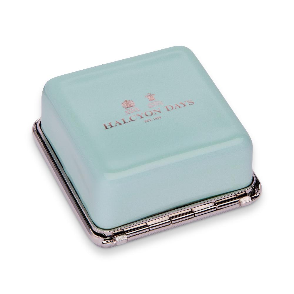 D.r. Harris & Co. Pills Celadon Enamel Pill Box Square