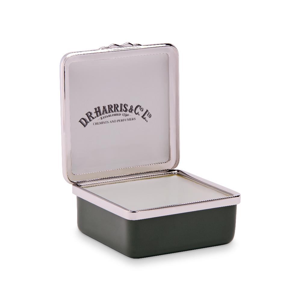 D.r. Harris & Co. Pills Green Enamel Pill Box Square