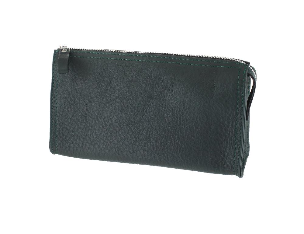 d.r. harris & co. Small Dark Green Leather Wash Bag