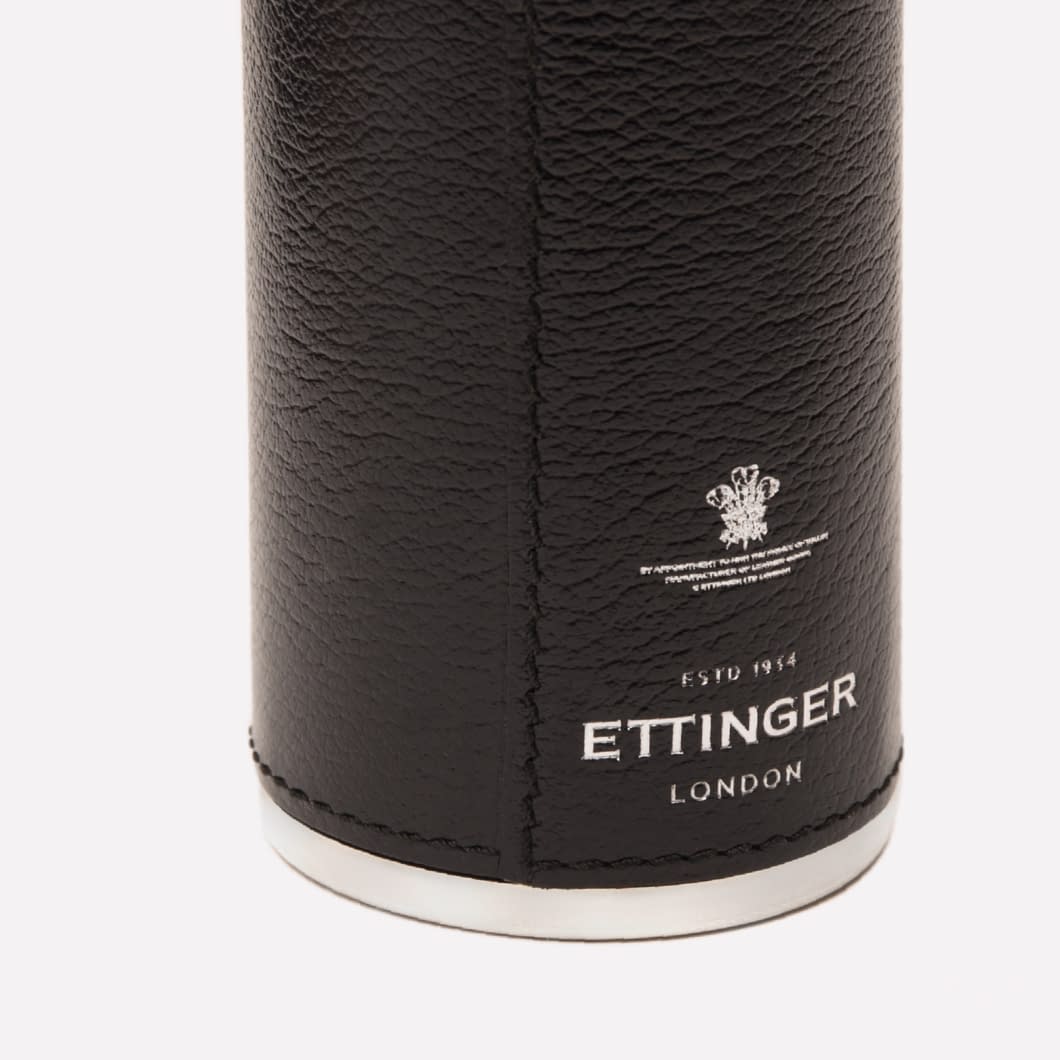 D.r. Harris & Co. Ettinger 8oz Hunter Flask- Capra Black