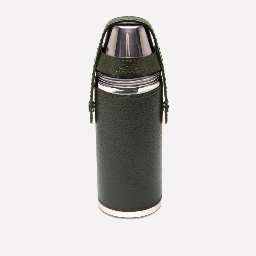 d.r. harris & co. Ettinger 8oz Hunter Flask- Capra Green