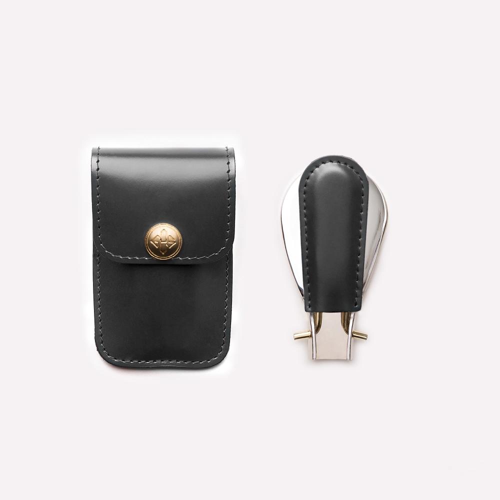 D.r. Harris & Co. Ettinger Bridle Hide Travel Shoe Horn – Grey