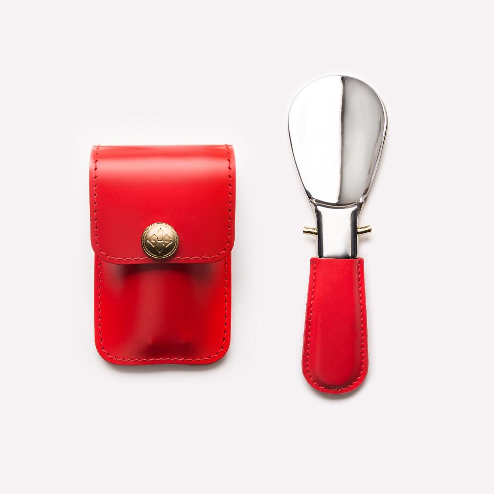 d.r. harris & co. Ettinger Bridle Hide Travel Shoe Horn – Red