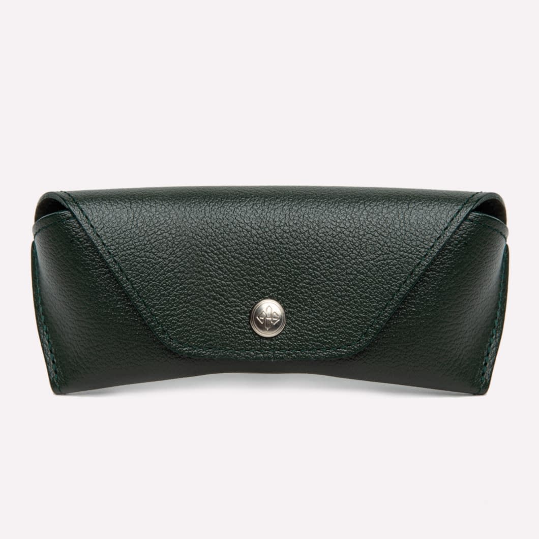 d.r. harris & co. Ettinger Capra Glasses Case- Forest Green