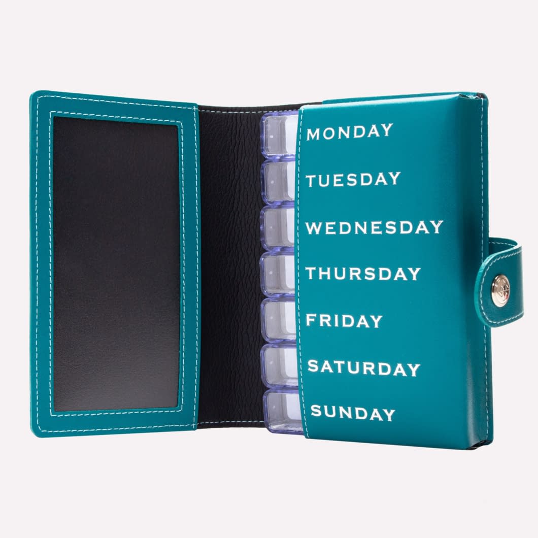 D.r. Harris & Co. Ettinger Pill Case – Sterling Turquoise