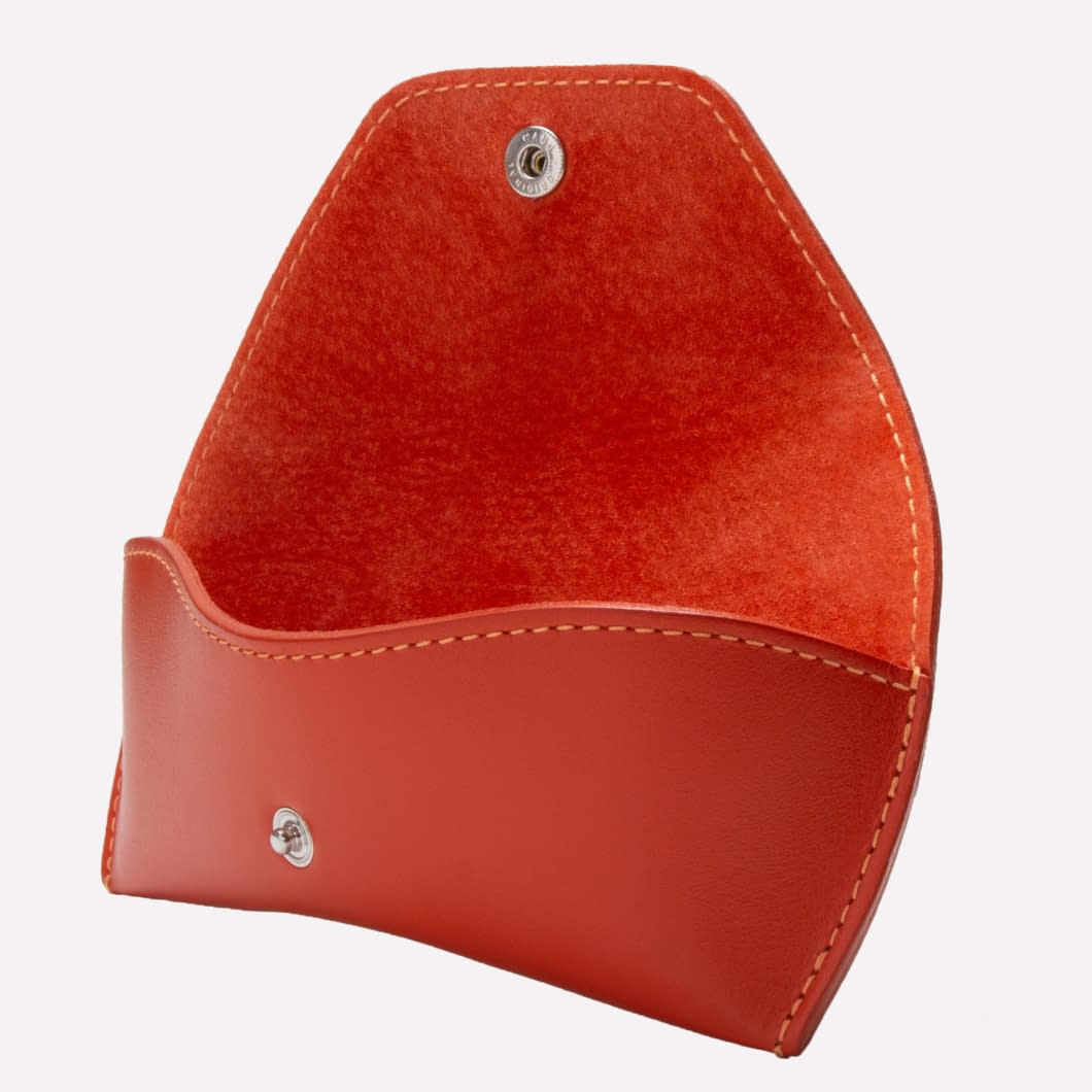 D.r. Harris & Co. Ettinger Sterling Glasses Case- Orange