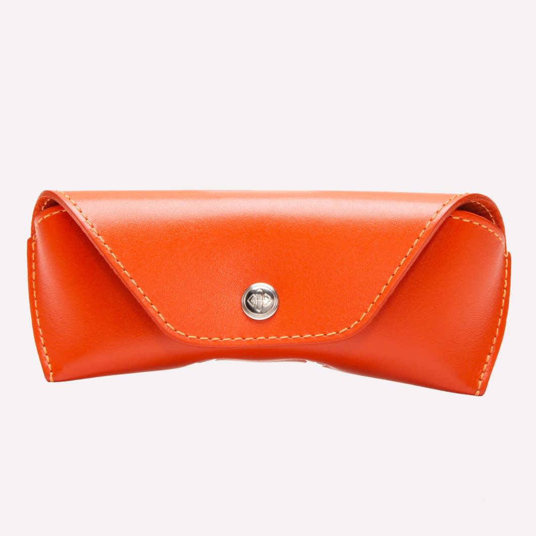 d.r. harris & co. Ettinger Sterling Glasses Case- Orange