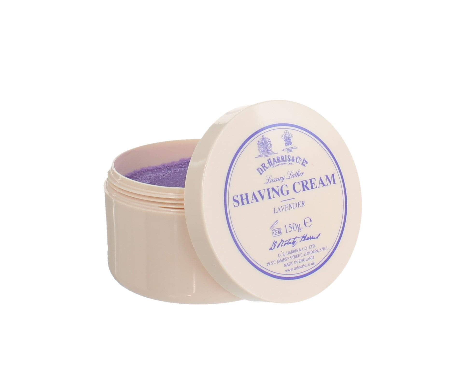 d.r. harris & co. Lavender Luxury Lather Shaving Cream – Bowl 150g