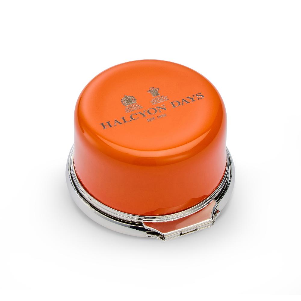 D.r. Harris & Co. Pills Orange Enamel Pill Box Circular