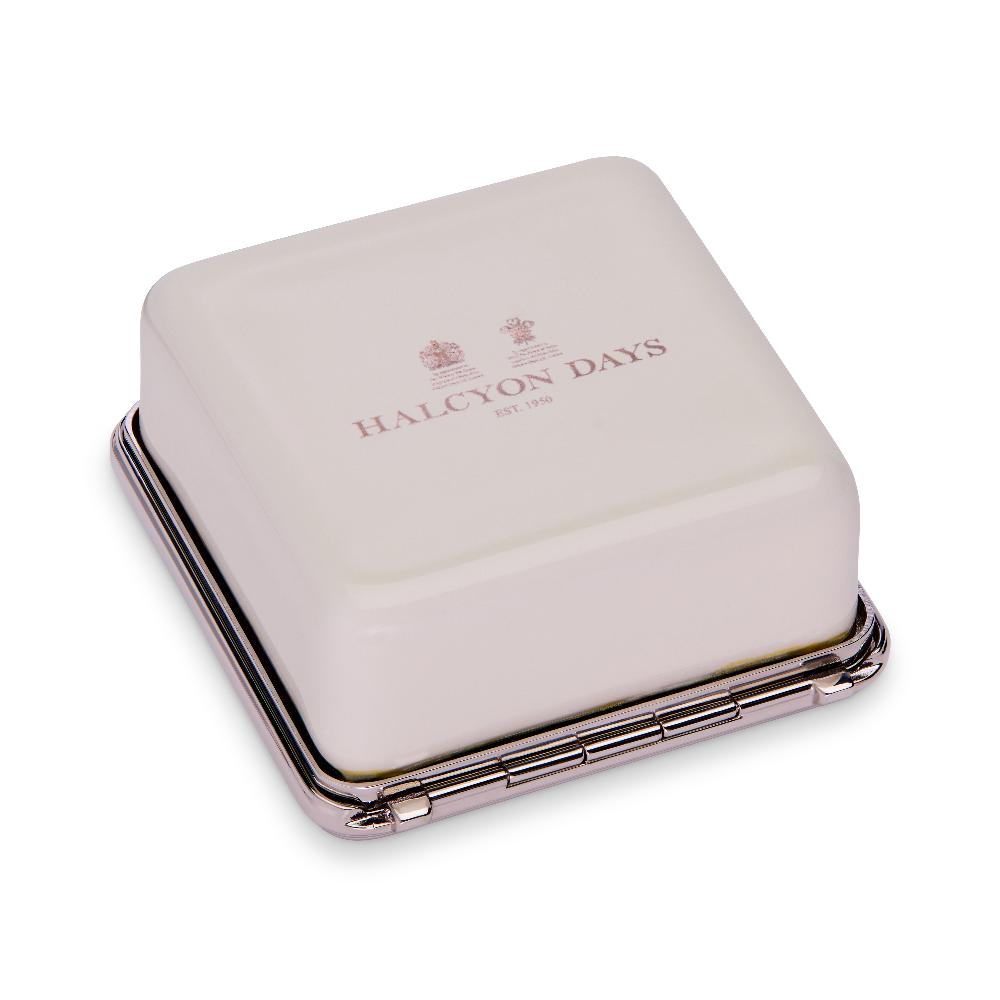 D.r. Harris & Co. Pills Rice White Enamel Pill Box Square